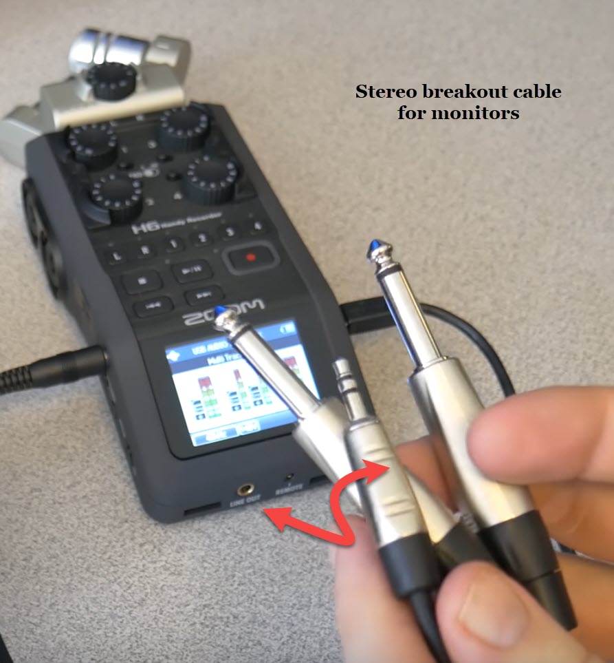 Using a Zoom H6 (portable recorder) as a sound card with Gig