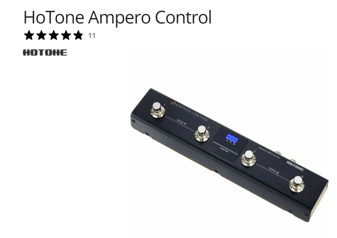 A Little Help With New HoTone Ampero Foot Control - Hardware - Gig