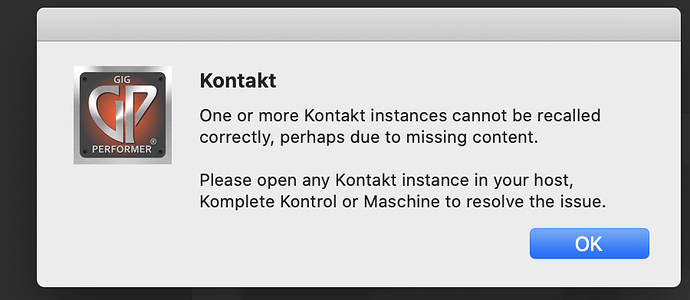 GP4 Kontakt erorr