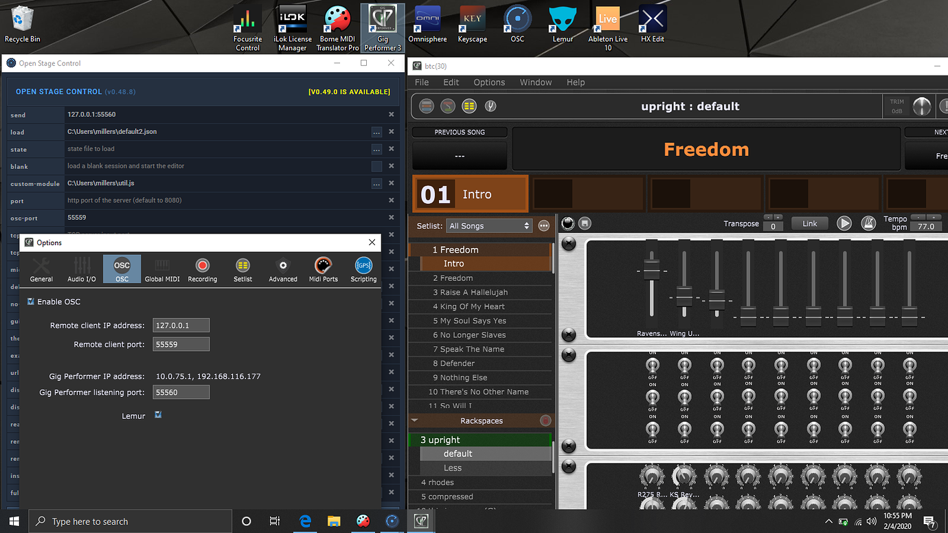 Gig Performer & Open Stage Control OSC Gig Performer Community