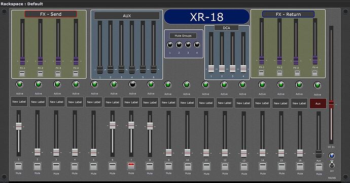 XR-18 control from GigPerformer 4