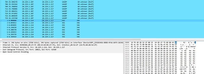 Wireshark OSC from x32 Screenshot 2023-02-07 205157