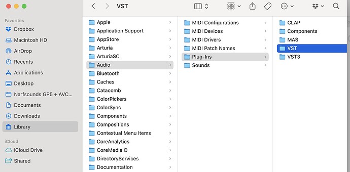 VST locations