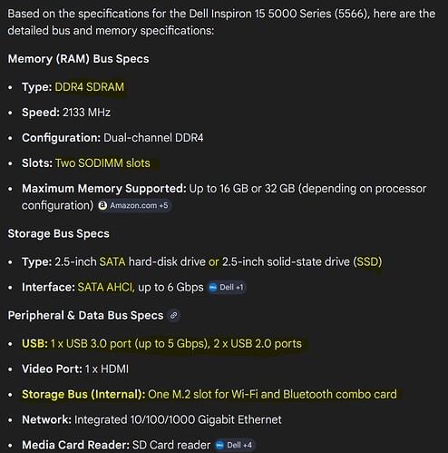 Dell drive specs 2