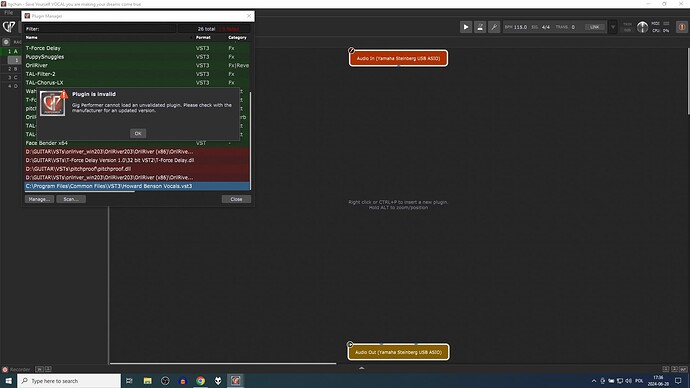 vst3 does not work
