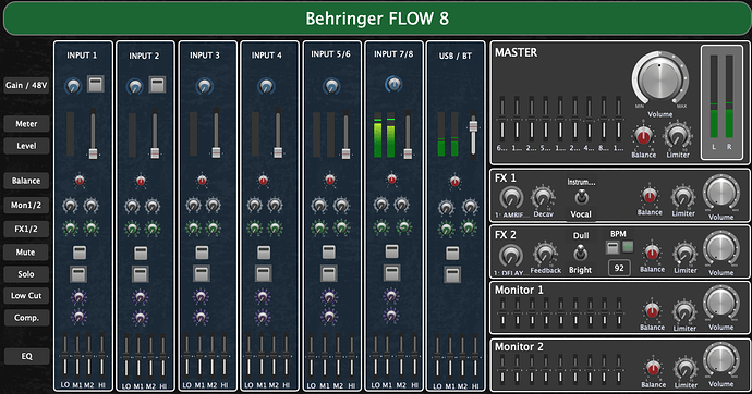 Behringer Flow 8 - GP Rackspace