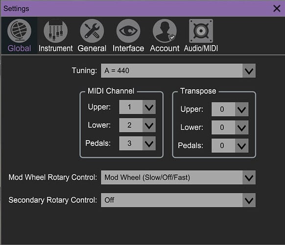 Blue3 Global Options
