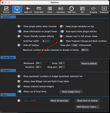 Show:Hide PC and Bank Numbers
