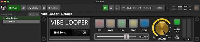 Vibe Looper Rackspace