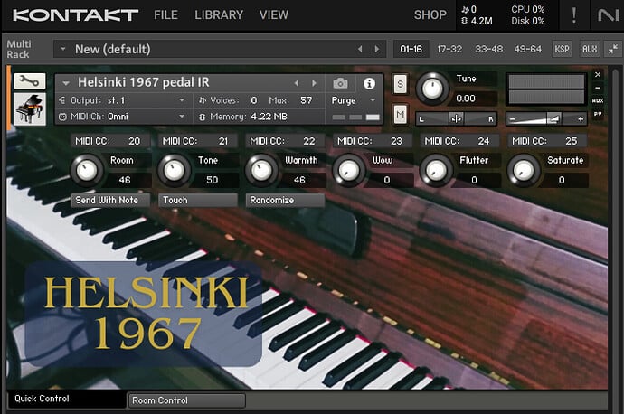 Screenshot of the Kontakt 7 version