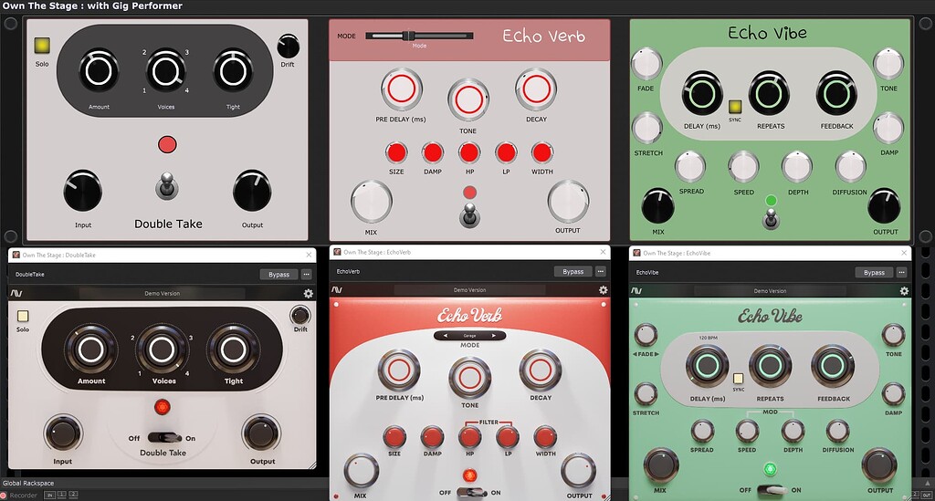 Panels For Audioassault Double Take Echo Verb And Echo Vibe Shared