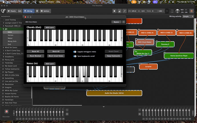 Chord Maker on activation