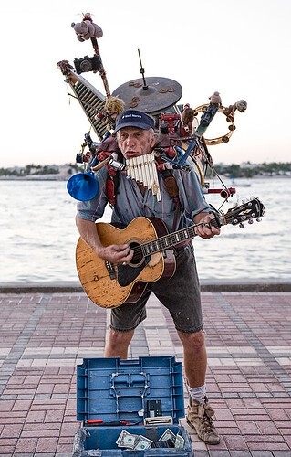 One man band in Key West, FL