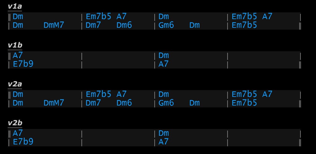 Chordpro Examples Chordpro display - Measure markers? - General discussion about Gig ...